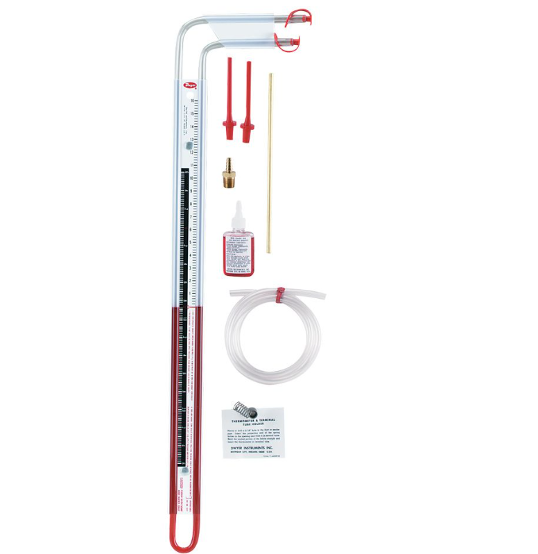 Dwyer Instruments 1227 | Dual range U-inclined manometer | 0-16" w.c. vertical | .20-0-2.6" inclined - generaltechuae