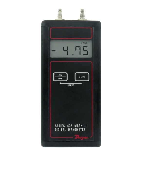 Dwyer Instruments 475-1-FM | Digital Manometer | 0-20 in w.c. | 10 psig max | Selectable English / Metric units - generaltechuae
