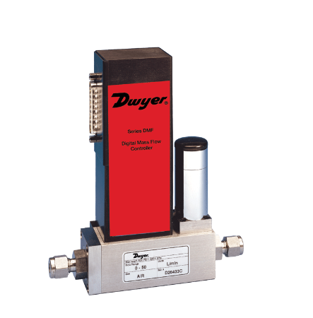 Dwyer Instruments DMF-41405 | Digital mass flow controller | Range 0-200 sccm. Specified flow Range is for an equivalent flow of nitrogen at 70°F (21°C) @ 760 mm Hg - generaltechuae