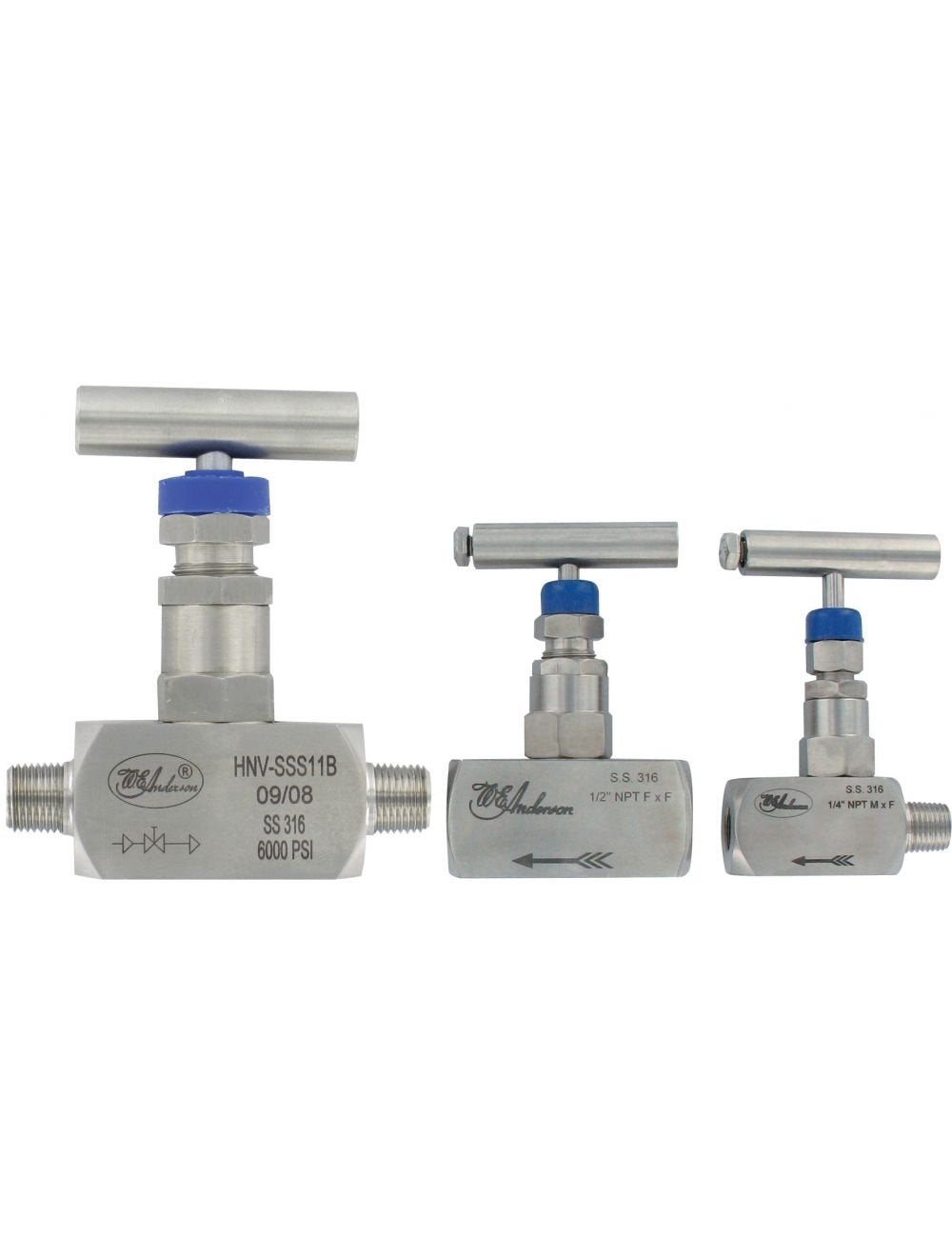 Dwyer Instruments HNV-SSS34B | 1/2" needle valve | Female x female