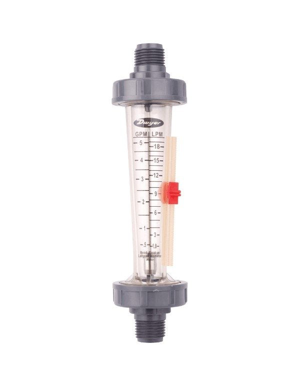 Dwyer Instruments LFMA-01-A2 | Polycarbonate flowmeter | Range 0.1-1 GPM (.5-4 LPM) water | 1/2" male NPT | 316 SS float - generaltechuae