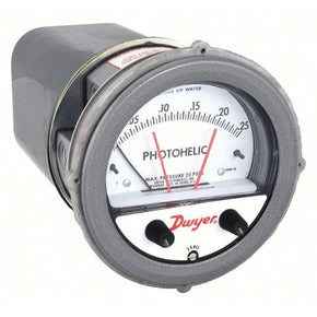 DWYER Differential Pressure Gauge & Switch | Range  0 to 0.25 in wc | 1/8 in NPT Female | Single-Side, DPDT, - generaltechuae