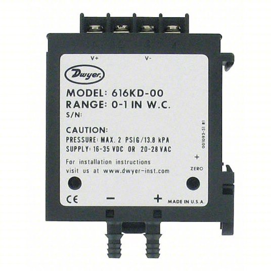 Differential Transmitter | Range 0 in wc to 2 in wc | For Surface-Mounting |  0 to 10V DC/0 to 5V DC - generaltechuae