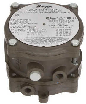 Dwyer Instruments 1950G-1-B-120-NA | Differential Pressure Switch | Explosion Proof | .4-1.6in w.c. - generaltechuae