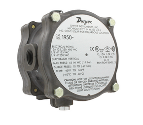 Dwyer Instruments 1950P-25-2F | Differential Pressure Switch | 4-25 psid;1/8" NPT F;Explosion Proof - generaltechuae