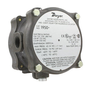 Dwyer Instruments 1950P-8-2F | Differential Pressure Switch | 1.5-8 psid;1/8" NPT F;Explosion Proof - generaltechuae