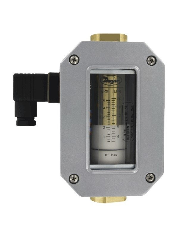 Dwyer Instruments HFT-2550 | In-line flow transmitter | Range 5-50 GPM (19-189 LPM) water | 1-1/2" female NPT - generaltechuae