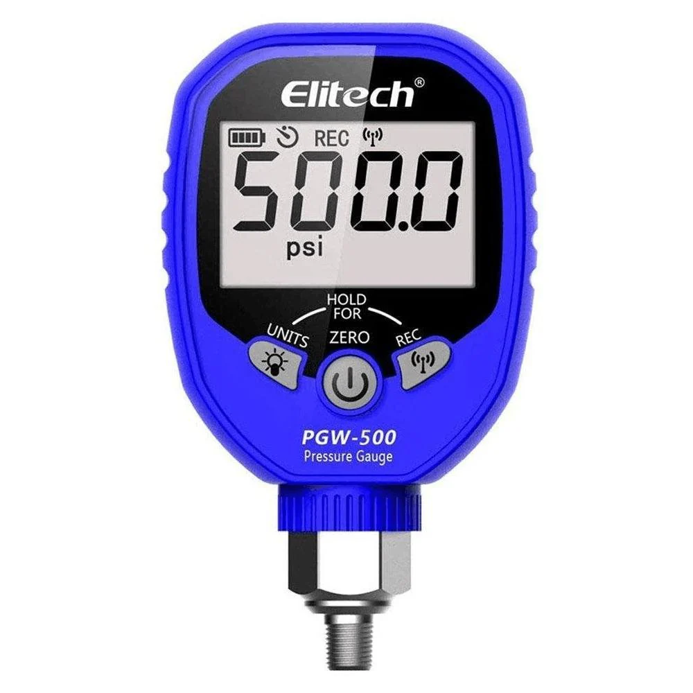 Elitech PGW-500 | Wireless Digital Pressure Gauge | HVAC 87 Refrigerants - generaltechuae