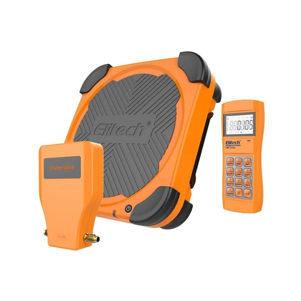Elitech LMC-310 | Wireless Refrigerant Electronic Charging Scale  | W/ Charging Valve At 220 Lbs/100kgs - generaltechuae