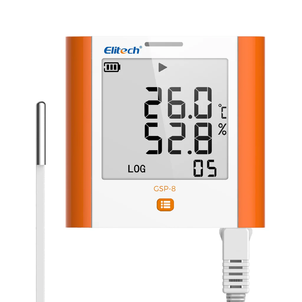 Elitech GSP-8 | Wall Mounted | Temperature And Humidity Digital Data Logger - generaltechuae
