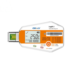 Elitech LogEt 1 |  Temperature Data Logger  | Single Use PDF Report USB Port 16000 Points - generaltechuae