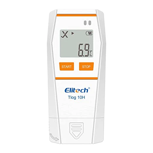 Elitech Tlog 10H | Digital Temperature & Humidity Data Logger | Reusable Temperature Recorder | PDF Report | USB Port | 32000 Points - generaltechuae