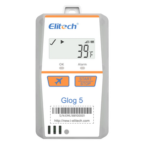 Elitech US-Glog 5-TH-30D |  Temperature Humidity Data Logger |  4G Single-Use |  Shadow Data |  3-Times Accidental Touch | Auto Flight Mode |  Light/Shock/Location | PDF/CSV Report | 32000 Points 30Days - generaltechuae