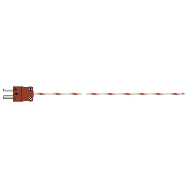 ETI 137-383 | Fibreglass Wire Oven Temperature Probe | Type T, 2 m, -60 to 350 °C - generaltechuae
