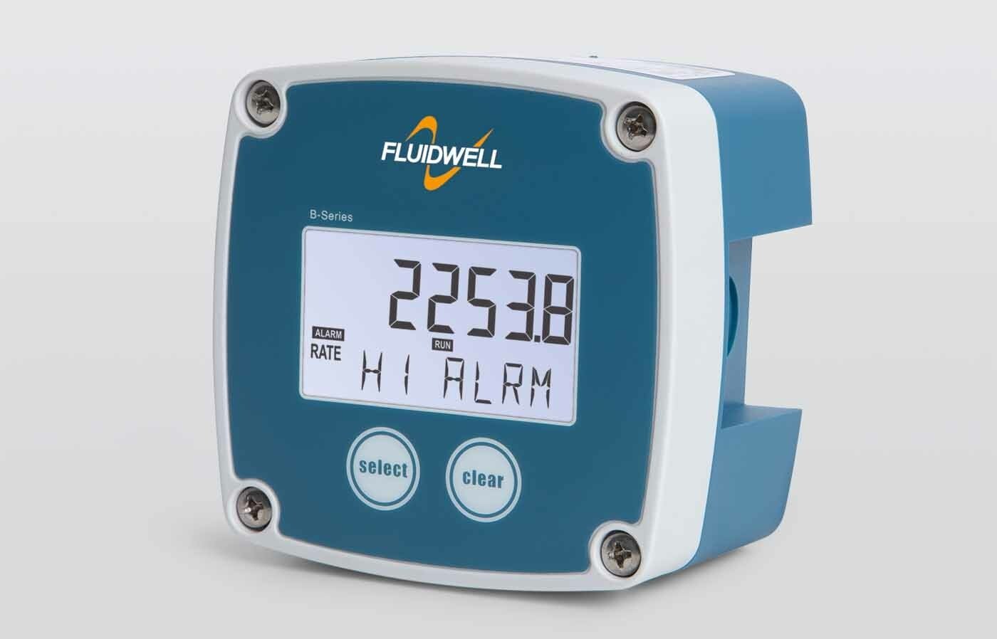 FLUIDWELL B-ALERT | Basic - Flow rate Monitor / Totalizer  | with alarm / pulse output - generaltechuae