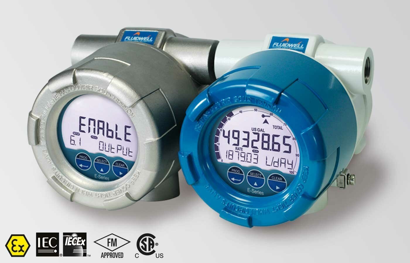 FLUIDWELL E112 Explosion proof - Flow Logger / Totalizer | with linearization, analog and pulse outputs | Ambient temperature aluminum enclosure: -40°C to +70°C (-40°F to 158°F). - generaltechuae
