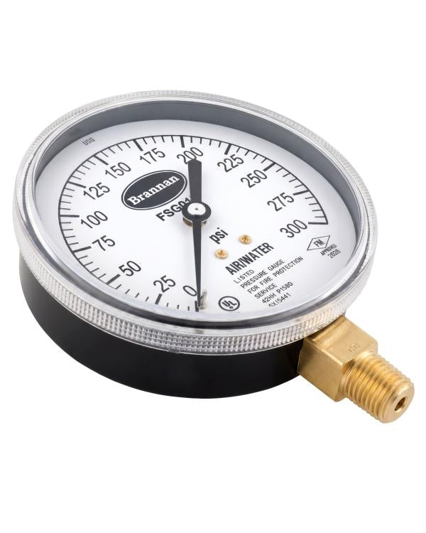 Brannan 36/501/0 | Fire Sprinkler Pressure Gauge | 0-300 psi, Water - generaltechuae (2)