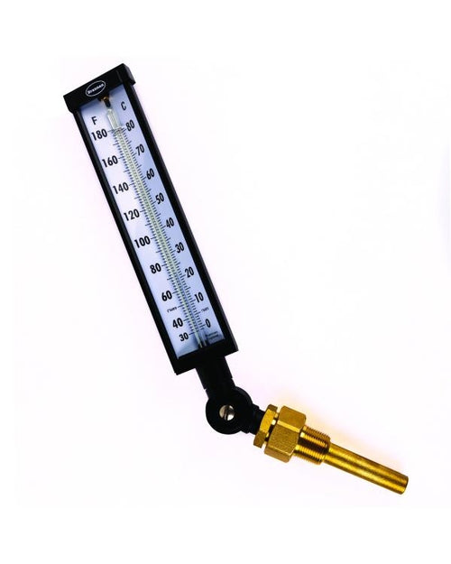 Brannan 200/606/0 | Adjustable Angle Industrial Thermometer | 150 mm (6 in) stem, 0 to 160 °F/°C, standard pocket - generaltechuae (2)