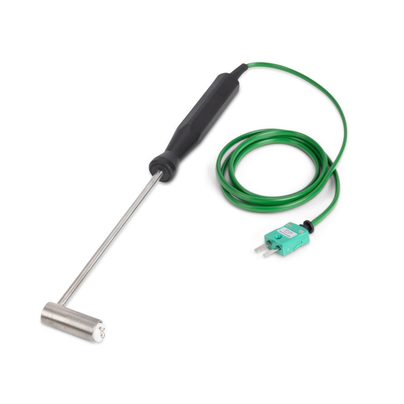 ETI 123-028 | Heavy Duty Surface Temperature Probe | 90° Angle, Straight Lead, Type K - generaltechuae