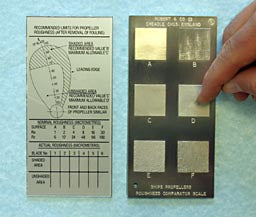 Rubert 016 | Ship Propeller Roughness Scale – Diver's Version | 6 Specimens, Underwater Use - generaltechuae