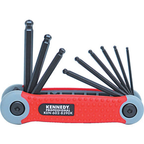 Kennedy 5/64-1/4 PRO-TORQ HEX BALL WRENCH SET ON CLIP(9) - generaltechuae