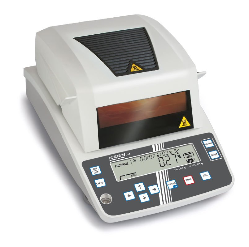 KERN DBS 60-3 MOISTURE ANALYSER | 1 MG READABILITY, 60 G MAX CAPACITY - generaltechuae