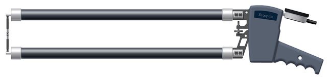 Kroeplin D12100,  0 - 100 mm, ANALOG EXTERNAL MEASURING GAUGE FOR GROOVES AND THICKNESS MEASUREMENT