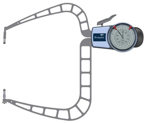 Kroeplin D4150, 100 - 150 mm, ANALOG EXTERNAL MEASURING GAUGE FOR GROOVES AND THICKNESS MEASUREMENT - generaltechuae