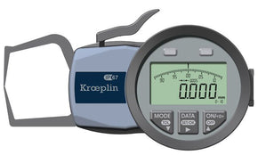 KROEPLIN K110S, 0 - 10 mm, DIGITAL EXTERNAL MEASURING GAUGE FOR GROOVES AND THICKNESS MEASUREMENT - generaltechuae