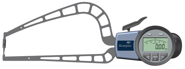 KROEPLIN K4R50S, 0 - 50 mm, DIGITAL EXTERNAL MEASURING GAUGE FOR TUBE WALL THICKNESS - generaltechuae