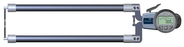 Kroeplin K8100,  0 - 100 mm, DIGITAL EXTERNAL MEASURING GAUGE FOR GROOVES AND THICKNESS MEASUREMENT