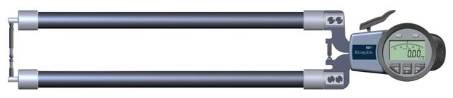 KROEPLIN K8R100, 0 - 100 mm, DIGITAL EXTERNAL MEASURING GAUGE FOR TUBE WALL THICKNESS