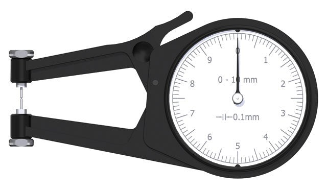 Kroeplin POCO 2N, 0 - 10 MM, ANALOG EXTERNAL MEASURING GAUGE FOR GROOVES AND THICKNESS MEASUREMENT - generaltechuae
