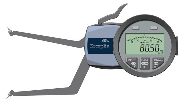 KROEPLIN G2G60, 60 - 80 mm, DIGITAL  Internal measurement for blind holes - generaltechuae