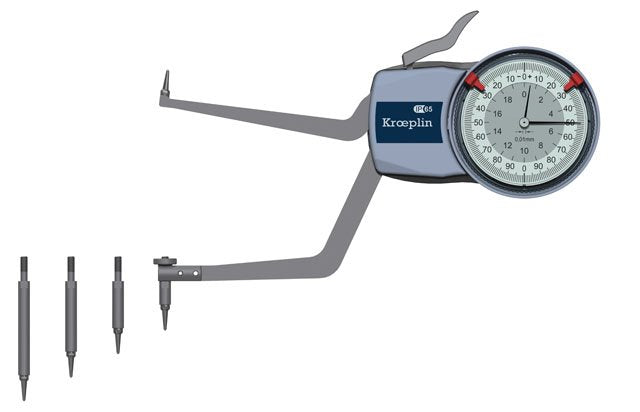 Kroeplin H2M90, 90 - 140 mm, ANALOG Internal comparison measurement - generaltechuae