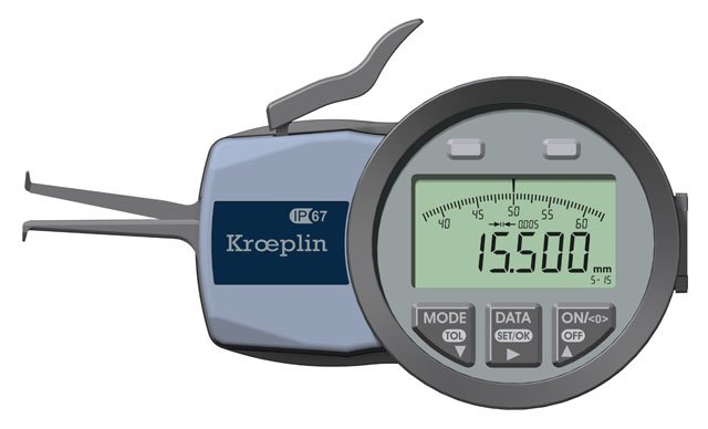 KROEPLIN L105, 5 - 15 MM, DIGITAL INTERNAL MEASURING GAUGE