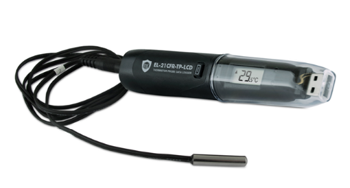 Lascar EasyLog  |  EL-21CFR-TP-LCD 21CFR USB Thermistor Probe Logger with Display - generaltechuae