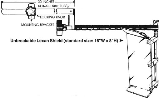Flexbar 13032-L | Long Reach Drill/Chuck Visorguard | 6 x 6 in Shield - generaltechuae (2)