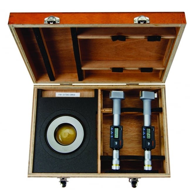 Mitutoyo Digimatic Holtest Three-Point Bore Micrometer Non-Interchangeable-Head Sets, Range 2 - 3" (50.8 - 76.2 mm)