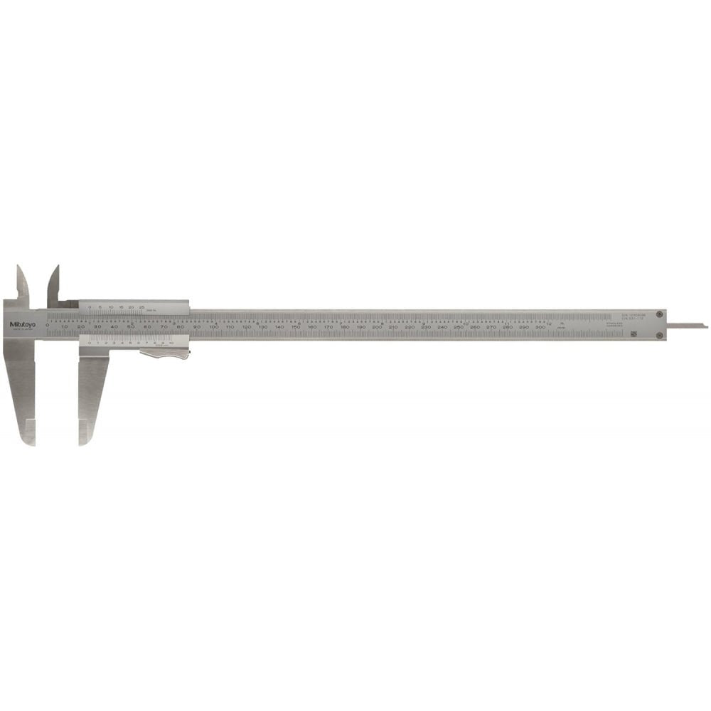 Mitutoyo 531-112 High Accuracy Vernier Thumb Clamp Caliper 0-300mm / 0-12", Graduation 0.02 mm (.001")