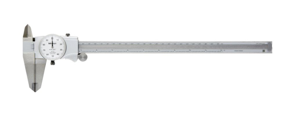 Mitutoyo 505-748 | Dial Caliper | Series 505 | ID/OD Carbide Tipped Jaws | Graduation 0.001 Inch | Accuracy ±0.002 Inch | Range 0 to 12 Inch | Weight 370 g - generaltechuae