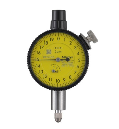 Mitutoyo 1010A-11 | Dial Gauge | Flat Back | ANSI/AGD Type | Jewelled Bearing | Graduation 0.002 mm | Range 0.5 mm - generaltechuae