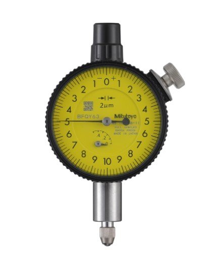 Mitutoyo 1011AB-11 | Dial Gauge | Flat Back | ANSI/AGD Type | Jewelled Bearing | Graduation 0.002 mm | Range 0.5 mm - generaltechuae