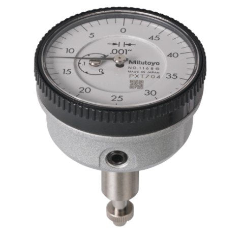 Mitutoyo 1168A | Dial Gauge | ANSI/AGD Type | Series 1 | Back Plunger Design | Reverse Dial Face | Graduation 0.001inch | Range 0.2inch - generaltechuae