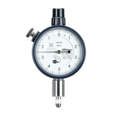 Mitutoyo 1803SB-10 | Dial Indicator | Flat Back| AGD/ ANSI | Series 1 | Jewelled Bearing | Graduation 0.0001 inch | Range 0.025 inch - generaltechuae