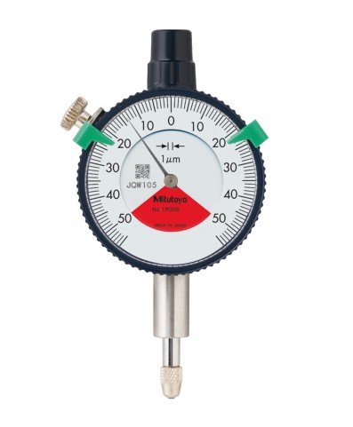 Mitutoyo 1900SB-72 | Dial Indicator | Flat Back | One Revolution | Series 1 | Graduation 0.001 mm | Range 0.1 mm - generaltechuae