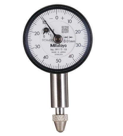 Mitutoyo 1911T-10 | Dial Indicator | Lug Back | Jeweled Bearing | Series 1 | Graduation 0.01 mm | Accuracy ±.012 mm | Range 2.5 mm - generaltechuae