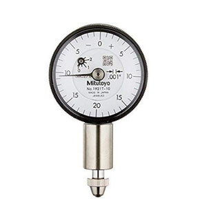 Mitutoyo 1921T-10 | Dial Indicator | Lug Back Plate | Series 1 | AGD/ANSI | Graduation 0.001 inch | Range 0.1 inch