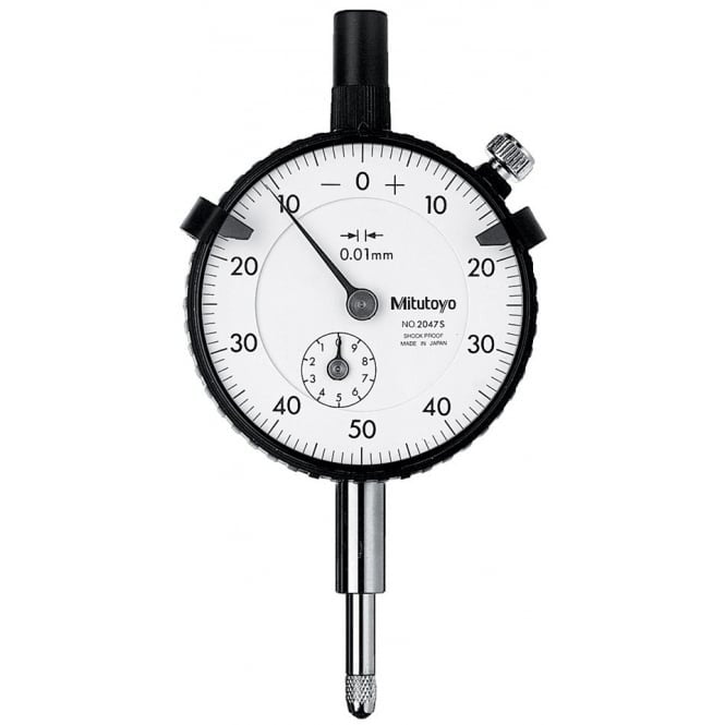 Mitutoyo 2047S Standard Dial Indicator Range 10mm, Graduation 0.01 mm - generaltechuae