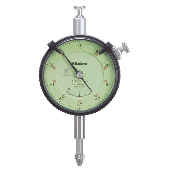 Mitutoyo 2048S-10 Adjustable-Hand Dial Indicator Range 10mm Graduation 0.01 mm - generaltechuae
